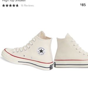 Converse High Top Sneaker. Size 7.